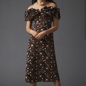 Floral Appliqué Dress